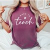 Simply Sage Market Women's Made To Teach Short Sleeve Garment Dyed Tee - 2 of 2