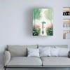 Trademark Fine Art - Incado Walking Through Tulips in the Rain Canvas Art - 2 of 4