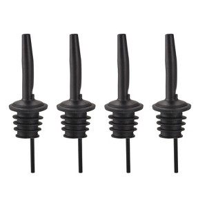 Unique Bargains Stainless Steel Leakproof Odorless Liquor Pourers with Tapered Spout 4 Pcs - 1 of 4