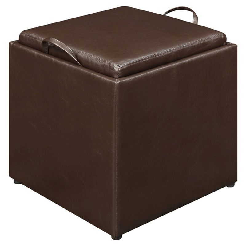 Designs4Comfort Park Avenue Single Ottoman with Stool and Reversible Tray - Breighton Home, 1 of 3