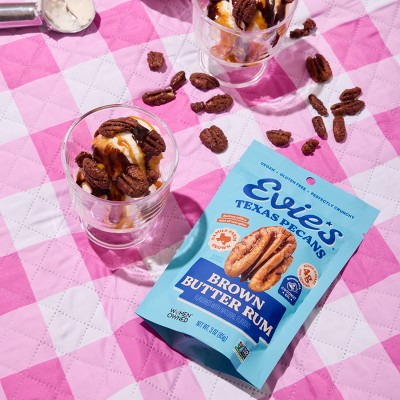 Evie's Snacks Roasted Texas Pecans Brown Butter Rum Nuts - 3oz
