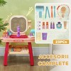 Acoinel Vanity Set with Mirror Hair Dryer and Stool for Kids - 3 of 4