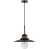 Cal Lighting 60W Mineola Metal Mini Pendant with Burlap Design - 4 of 4