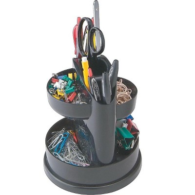 MyOfficeInnovations 7 Compartment Rotating Desk Organizer 932873