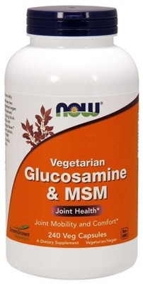 Vegetarian Glucosamine and MSM by Now Foods  -  240 VegCap
