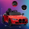 12V Electric Ride On Car, Sports Car for Kids Electric Vehicle, Power Wheels for Boys Girls, with Suspension System - 2 of 4