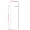 vidaXL Door Mirror in Black - Aluminum Frame Wall/Door Hanging Mirror 11.8"x31.5" for Bedroom, Living Room, Corridor - 4 of 4