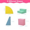 Colorful 2-Piece Soft PU Leather Toddler Climbing Set ¨C Lightweight Foam Blocks for Kids 1-3 (Indoor Play Gym/Sliding Climber) (1-Pack) - 4 of 4