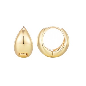 Adornia 14k Gold Plated Purse Hoop Earrings - 1 of 4