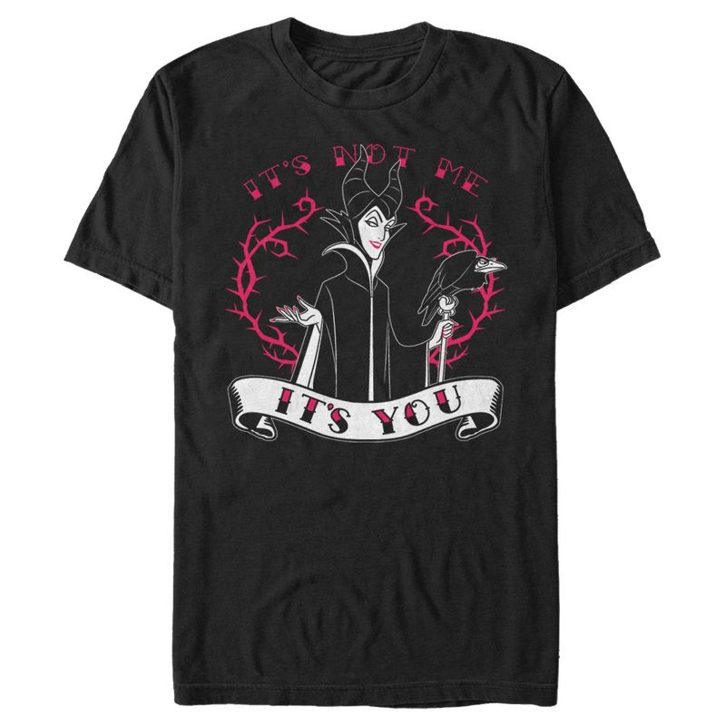 Men's Sleeping Beauty Maleficent Valentine's Day It's Not Me, It's You T-Shirt, 1 of 6