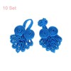 Unique Bargains Nylon Tang Suit Dress Sweater Handmade Sewing Fasteners Knot Closure Buttons 10 Sets - 3 of 4