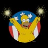 Mens The Simpsons Wohoo! Sparklers T Shirt - 2 of 4
