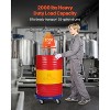 VEVOR 55 Gallon Drum Dolly, 2000 lbs Load Capacity, Heavy-Duty Barrel Dolly with Cross Braces and 4 Swivel Caster Wheels, Blue - 3 of 4