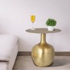 Storied Home Elegant Round Side Table Gold - 2 of 4
