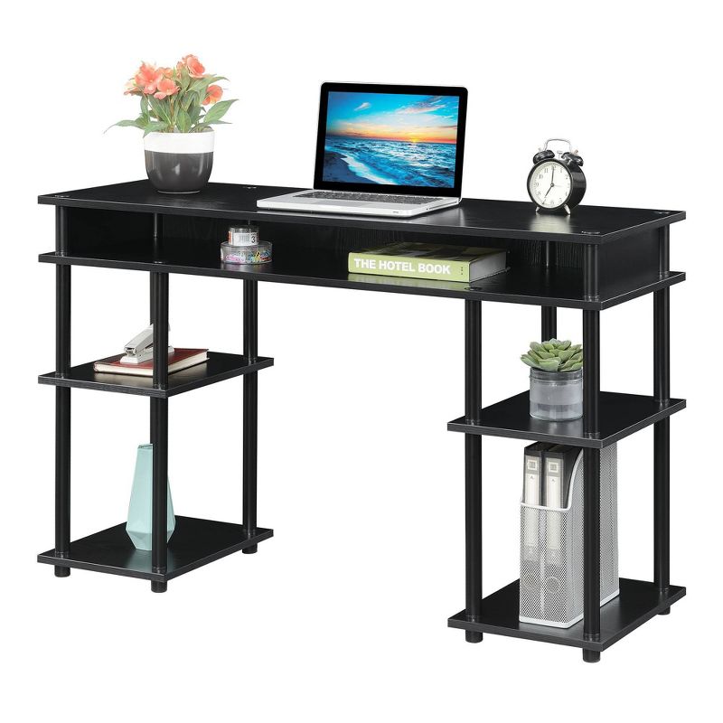 Breighton Home Harmony Office No Tools Writing Desk with Shelves, 4 of 9