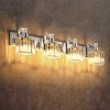 Whizmax Modern Glass Bathroom Vanity Light, Crystal Shower Light,  Wall Mount Lighting Fixture for Hallway Kitchen Bedroom Living Room - 2 of 4