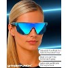grinderPUNCH UV 400 Sports Sunglasses Cycling Glasses, Biking Goggles Running Hiking Golf Fishing Driving (Black) - 4 of 4
