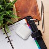 Insten Case Compatible with AirPods 1 & 2 - Translucent Matte Protective Skin Cover with Keychain, White - 2 of 4