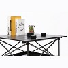 Sevobal Desks Folding Outdoor Table with Carrying Bag, Lightweight Desk for indoor, Camping Picnics Beach Backyard BBQ, Black, 27.56"*27.56"*27.56" - 3 of 4