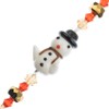 Crystal Lane DIY 7" Lampwork Glass Designer Holiday Christmas Bead Strand Craft Embellishment Snowman Hugs - 3 of 4