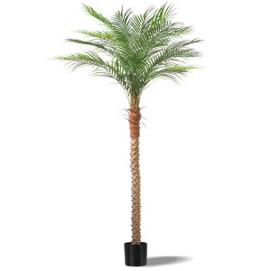 7-9 ft Tall Artificial Palm Tree Realistic Faux Palm Plant Indoor Outdoor Tropical Decor Large Fake Palm - 1 of 4