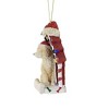 Holiday Ornament Dog In Dog House  -  One Ornament 4.0 Inches -  Christmas Bone  -   -  Polyresin  -  Multicolored - image 2 of 3