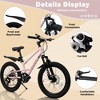 Okak 20IN Kids  Mountain Bike with Front Suspension, 7-Speed Toddler Bike with Metal Frame and Fat Tires, Kids Dirt Bike for Boys & Girls - 3 of 4