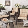 Kensington Garden 2pc 24"x22" Outdoor Seat and Back Chair Cushion Set - 4 of 4