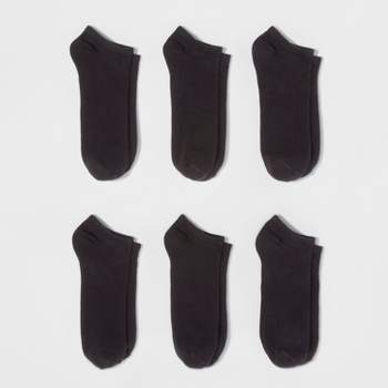 Fruit of the Loom Women's Cushioned 6pk Crew Athletic Socks - Black 4-10