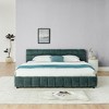 Sapphtopaz King Size Chenille Upholstered Solid Bed Frame, with Headboard & Storage Drawer for Spacious Master Bedrooms, Adults - 4 of 4