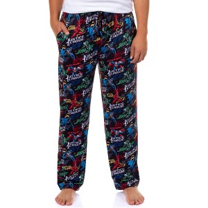 DC Comics Justice League Pajamas Men's Superhero Lounge Sleep PJ Pants - 1 of 4
