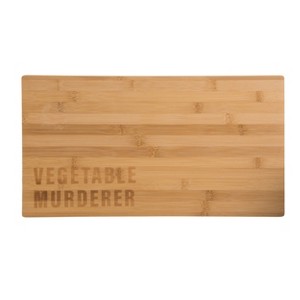 Totalee Gift Vegetable Murderer Cutting Board Wood Brown - 1 of 1
