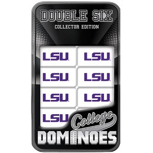 MasterPieces Officially Licensed NCAA LSU Tigers 28 Piece Dominoes Game for Adults - 1 of 4