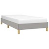 vidaXL Bed Frame Light Gray 39.4 in.x74.8 in. Twin Fabric - 3 of 4