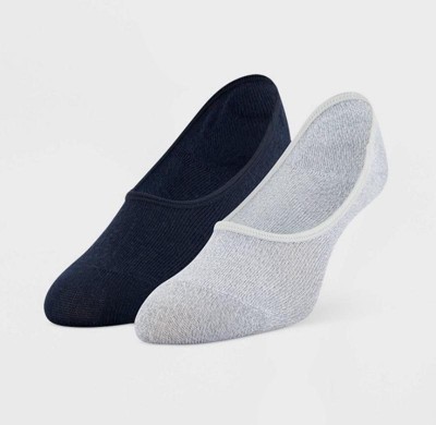 Peds Women's 2pk Cozy Slipper Liner Socks - Charcoal/heather Gray 5-10 :  Target