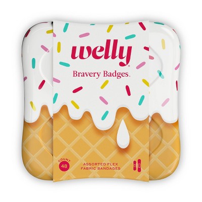 Welly Flex Fabric Bandages Ice Cream - 48ct