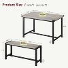 GOCAPTAIN 3-Piece Dining Table Set for 4, Rectangular Kitchen Table with 2 Benches, Small Dining Table Set for Kitchens, Apartments, and Small Spaces - 2 of 4