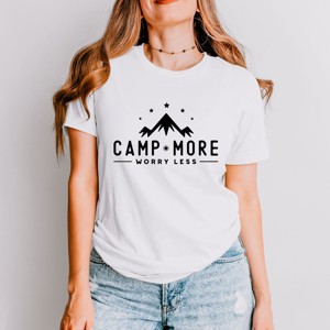 Simply Sage Market Camp More Worry Less Mountains Short Sleeve Tee - 1 of 4