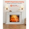 VEVOR Electric Fireplace Insert, 23 in Recessed and Wall Mounted with Adjustable 3 Flame Brightness Levels & 24h Timer & Remote Control, 5000BTU Black - 3 of 4