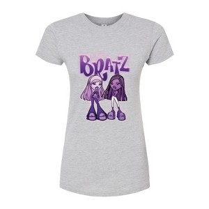 Women's - Bratz - Purple Power Dolls Fitted Graphic T-Shirt - 1 of 3