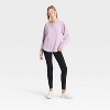 Women's Waffle Henley Long Sleeve Top - JoyLab™ - 3 of 3