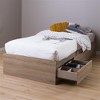 HomeStock Mates Bed with 3 Drawers Rustic Oak Fynn - 3 of 4