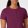 Wink RENEW Women's Mandarin Collar Tuck-In Scrub Top, 4X. - 2 of 4