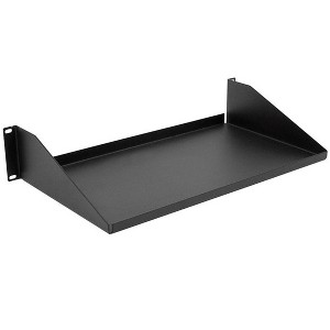 Monoprice Single Sided Shelf, 3.5"(H) x 10"(D) x 19"(W), 30 lbs - 1 of 4
