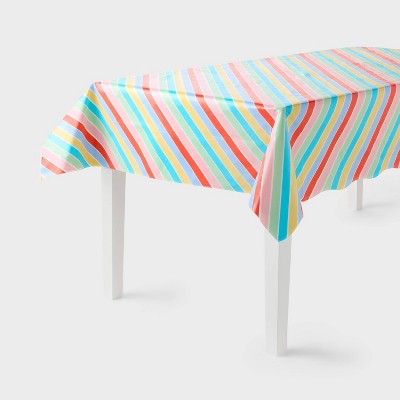 Ice Cream Social Striped Rectangular Table Cover - Spritz&#8482;