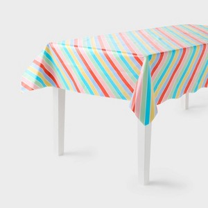 Striped Rectangular Table Cover - Spritz™ - 1 of 3