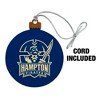 Hampton University Pirates Logo Wood Christmas Tree Holiday Ornament - 2 of 4