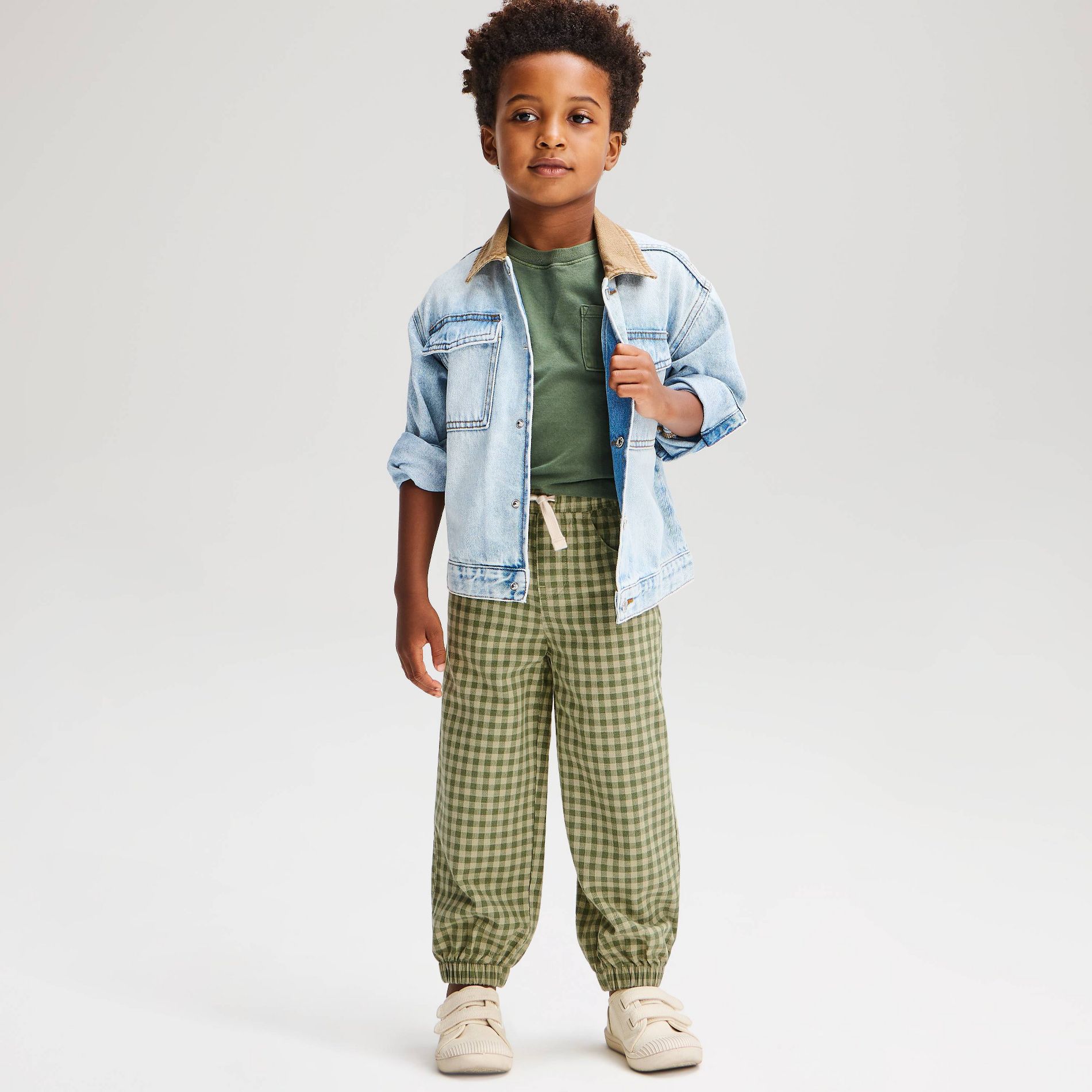 Toddler Boys' Baggy Plaid Pants - Cat & Jack™ Green 3T