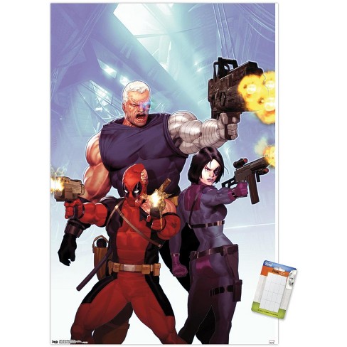 Trends International Marvel Comics - Deadpool And Domino Unframed Wall