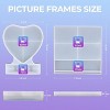 JDICTION Epoxy Molds Silicone, Large Size Picture Frames Silicone Molds Rectangle & Heart Shape Epoxy Resin Molds for DIY Home Table Décor - 2 of 4